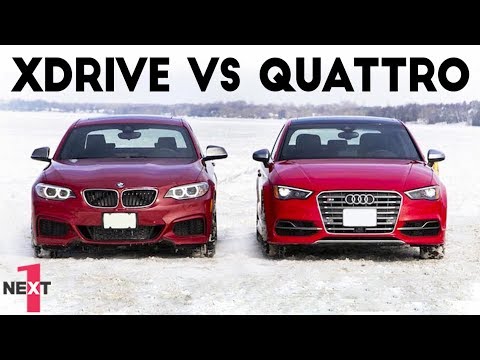 Epic Audi quattro vs BMW xDrive on snow 2020