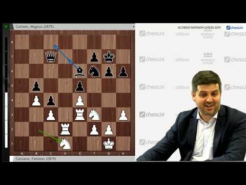 Peter Svidler analyses Caruana vs. Carlsen, Norway Chess 2019