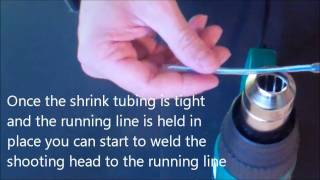 How to weld a loop onto a shooting head