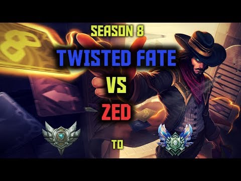 HOW TO WIN VS ZED AS TWISTED FATE | Season 8 Twisted Fate vs Zed Mid Guide | League of Legends