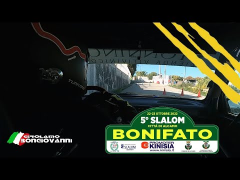 5° Slalom Monte Bonifato Alcamo Bongiovanni Girolamo 1 manche Peugeot 106 Rallye