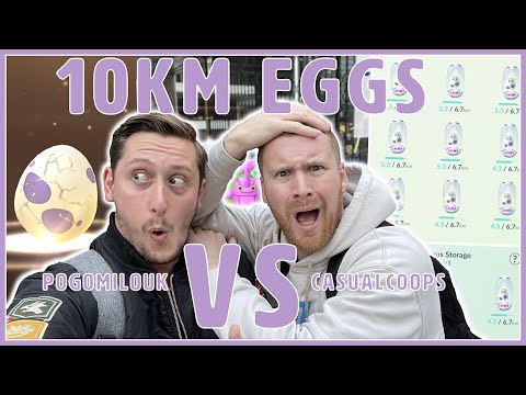 10KM EGG HATCHING CHALLENGE WITH @CasualCoopsYT + SURPRISE SHINY HERACROSS IN POKÉMON GO