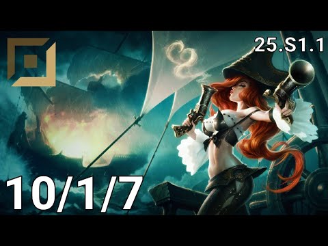 Miss Fortune ADC vs Ziggs - EUW grandmaster | Patch 25.S1.1