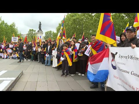 Demonstrators gather in Paris against Chinese Xi Jinping's visit | AFP