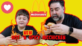 The NEW McDonald's Hot 'n Spicy McChicken Review While Under Stay At Home