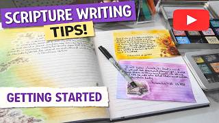SCRIPTURE WRITING IDEAS - MEDITATING ON SCRIPTURE - USING INKS & STICKERS W/ DEVOTIONALS & THE BIBLE
