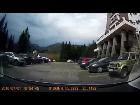 Lacul Bolboci - Hotel Peștera (Dj714 prin dreapta lacului)