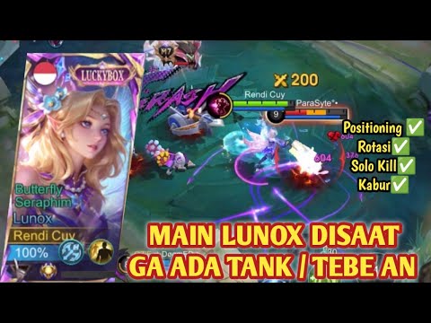 MAIN LUNOX DISAAT ROAMER & EXP HERO DAMAGE SEMUA! GINI CARANYA! BUILD LUNOX TERSAKIT 2026 - MLBB