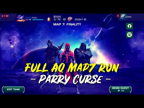 Full AQ Map7 Run - Parry Curse Epic Modifier! Itemless! - Marvel Contest of Champions