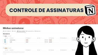 Vamos começar - Melhore seu controle financeiro no Notion | Tracker de assinaturas