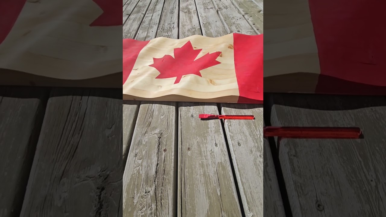 Canadian flag board done!