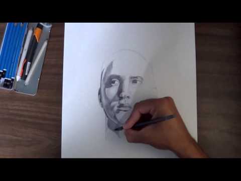 Pen drawing of eminem