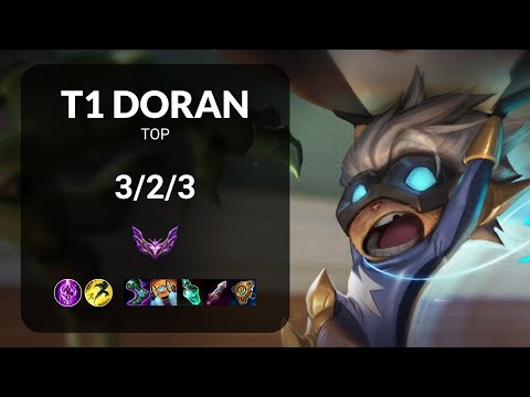 T1 Doran Kennen vs Gragas TOP - KR MASTER Patch 14.24