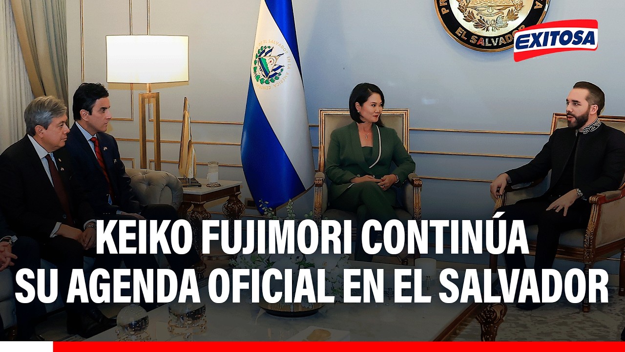 🔴🔵 Keiko Fujimori continúa su agenda oficial en El Salvador