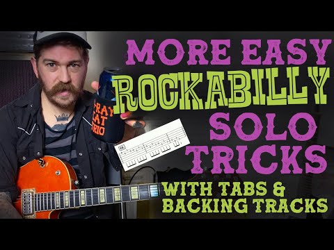 More Easy Rockabilly Solo Tricks In G - Backing Tracks - Tabs