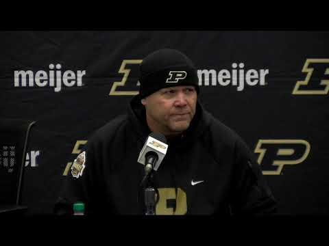 BoilerFootball Postgame Press Conference | vs. Indiana