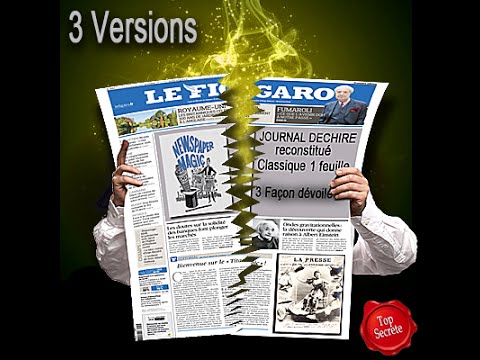 Voir la vidéo du Journal Déchiré classique 1 FEUILLE - 3 versions - Téléchargement