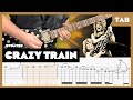 Ozzy Osbourne Crazy Train Guitar Tab Lesson Cover Tutorial Remake