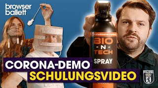 Schulungsinspiration Corona-Demo für Polizisten