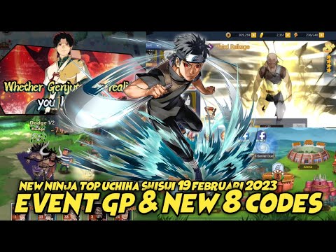 Event GP Uchiha Shisui TOP & new 8 Codes Ninjutsu Kaisen Blazing Storm