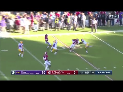 Jaylen Waddle INSANE 77 Yard Punt Return Touchdown vs LSU (2019)