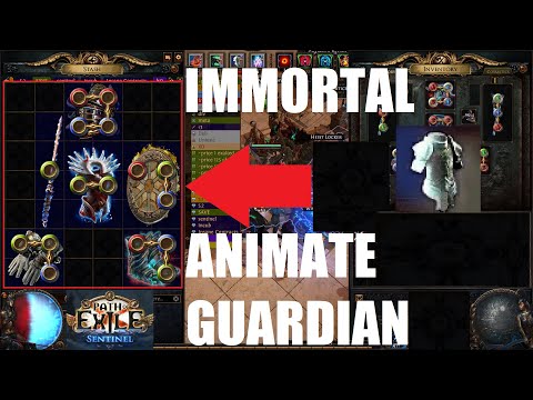 Path of Exile 3.18: Immortal Animate Guardian Gear Finished But What Do I Do? Sentinel League - 1044