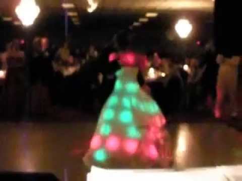 Brandon and Angela Knight dancing their first dance at their wedding reception
