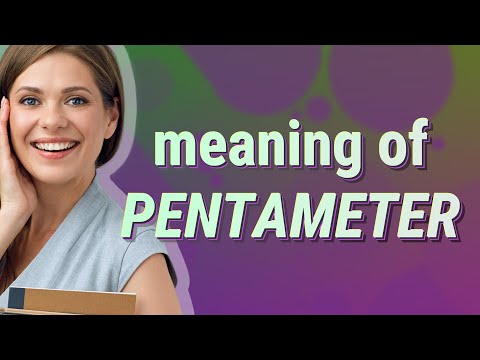 Pentameter | meaning of Pentameter