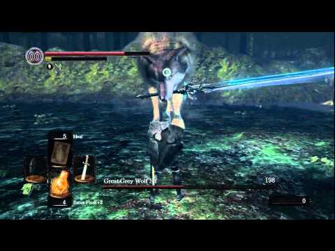 Dark Souls Great Grey Wolf Sif (Boss Guide) MELEE STRATEGY