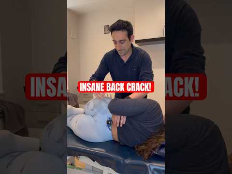 EXTREMELY LOUD AND SATISFYING BACK CRACK! #osteopath #chiropractic #asmr #satisfying #loud