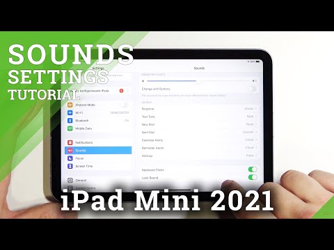 How to Enable/Disable Locking Sounds on iPad mini 2021 – Manage Sound Settings