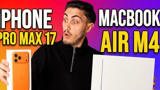 Unboxing Iphone 17 Pro Max + MacBook Air M4 (Vou doar pra voces)