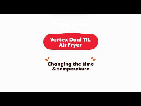 How to set the time and temperature | Instant Pot Vortex Dual 11L Air Fryer