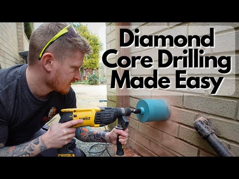 How to Use a Diamond Core Drill for Making Large Holes Safely