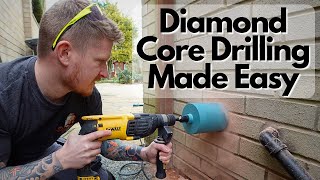 How to Use a Diamond Core Drill - The Secret To Making Big Holes