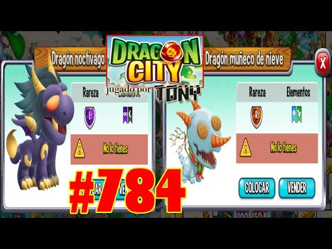 Dragon City "Capítulo 784 - El Dragón Noctivago y Dragón Muñeco de nieve" por Tony