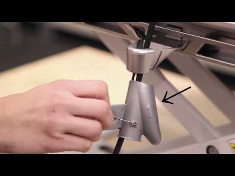 Sistema ordinacavi della postazione di lavoro Fellowes Sit-Stand Lotus