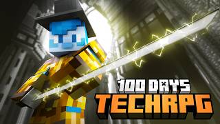 I Spent 100 Days in Minecraft TechRPG