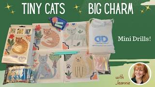 I Love Cats Mini Dotz Unboxing - 4 Cute Cat Canvases - Mini Drills! #diamonddotz #diamondart