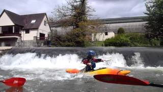 preview picture of video 'River Teme Ludlow Fourth Weir'