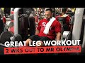 تدريب أفخاذ أسبوعين قبل Mr Olympia