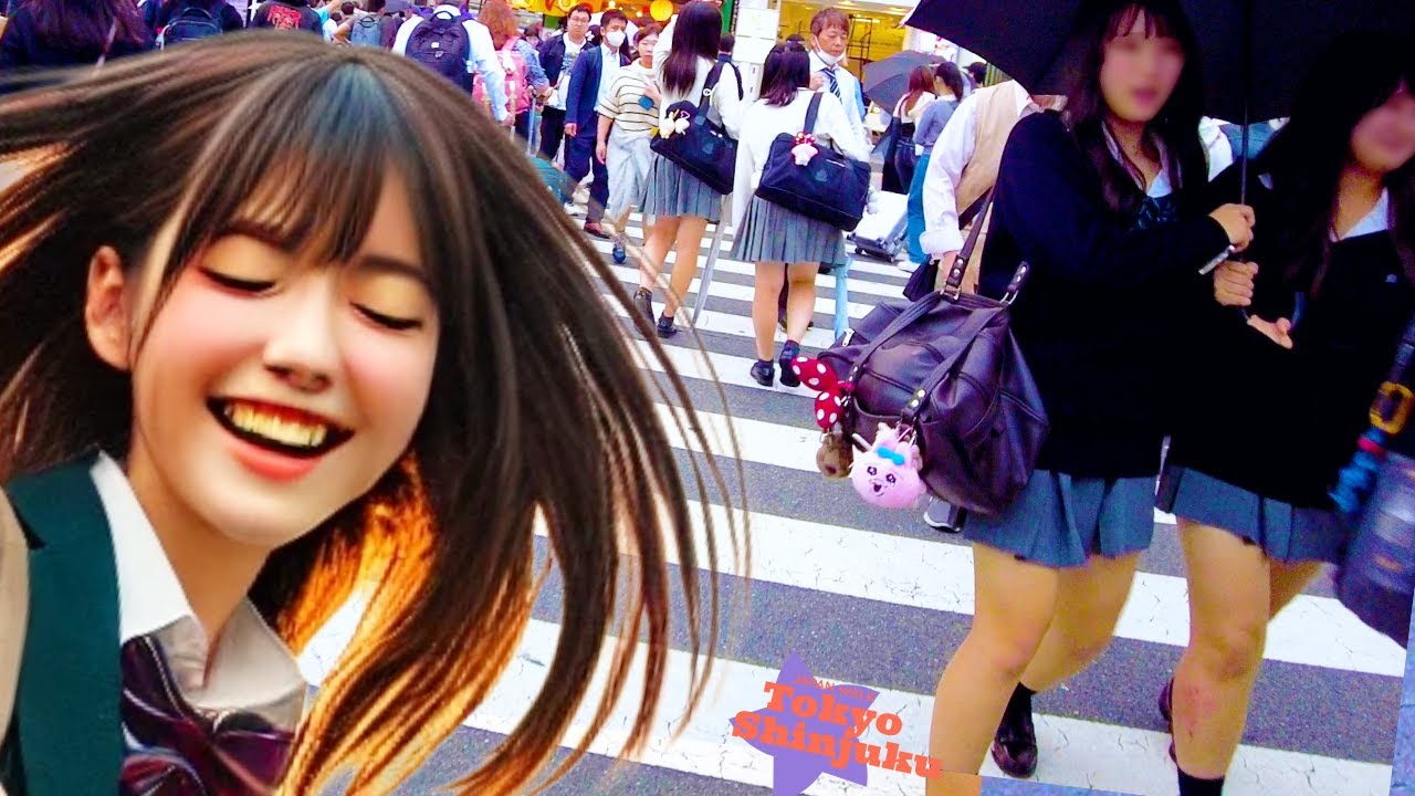 Tokyo Shinjuku👍 Bustling city💖 4K Non-stop 1 hour