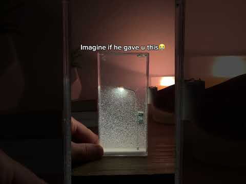 Snowy Cube Mirror Night Lamp