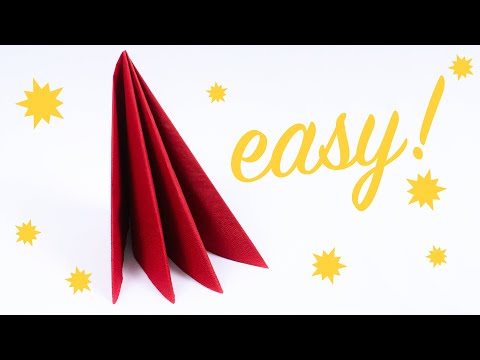EASY napkin folding double sail 🍾 TABLE DECORATION