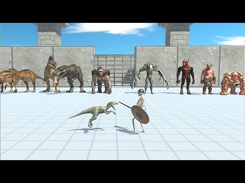 INFERNALS VS CARNIVORE DINOSAURS WITH GORO - Animal Revolt Battle Simulator