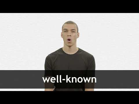 WELL-KNOWN definition and meaning | Collins English Dictionary