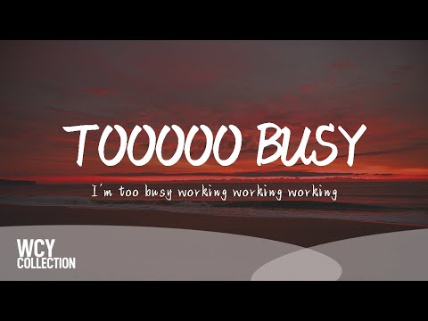 王霏霏 - TOOOOO BUSY [I'm too busy working working working] 【動態歌詞/pīn yīn gē cí】
