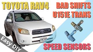 Toyota RAV4 U151E Transmission Hard Shifts And Slipping Transmission - FIX - Replace Speed Sensors