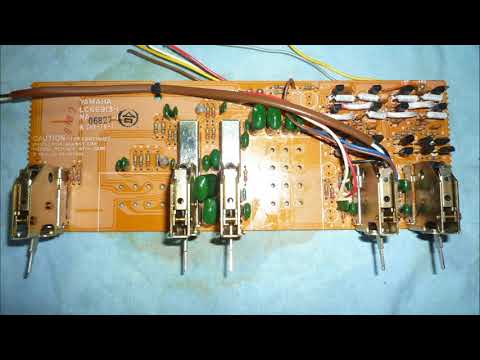 Yamaha CA2010 restauro scheda controllo toni & frontale Parte 6