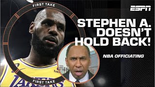 HATING ON OFFICIATING?! Stephen A. talks regression of officiating in the NBA 🤯 | First Take